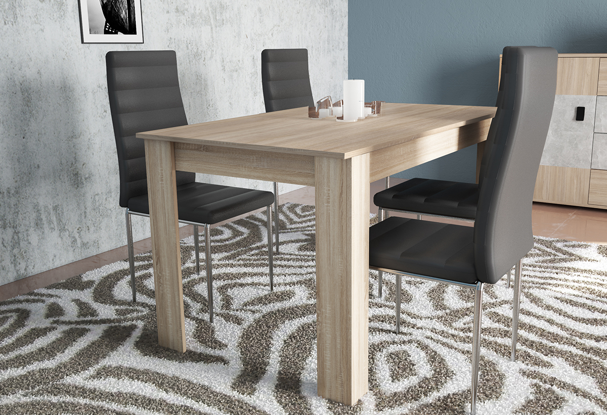 Απεικονίζεται το τραπέζι Nefeli σε μια τραπεζαρία.